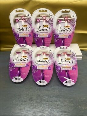 bic soleil scented razors bundle of 6 packs